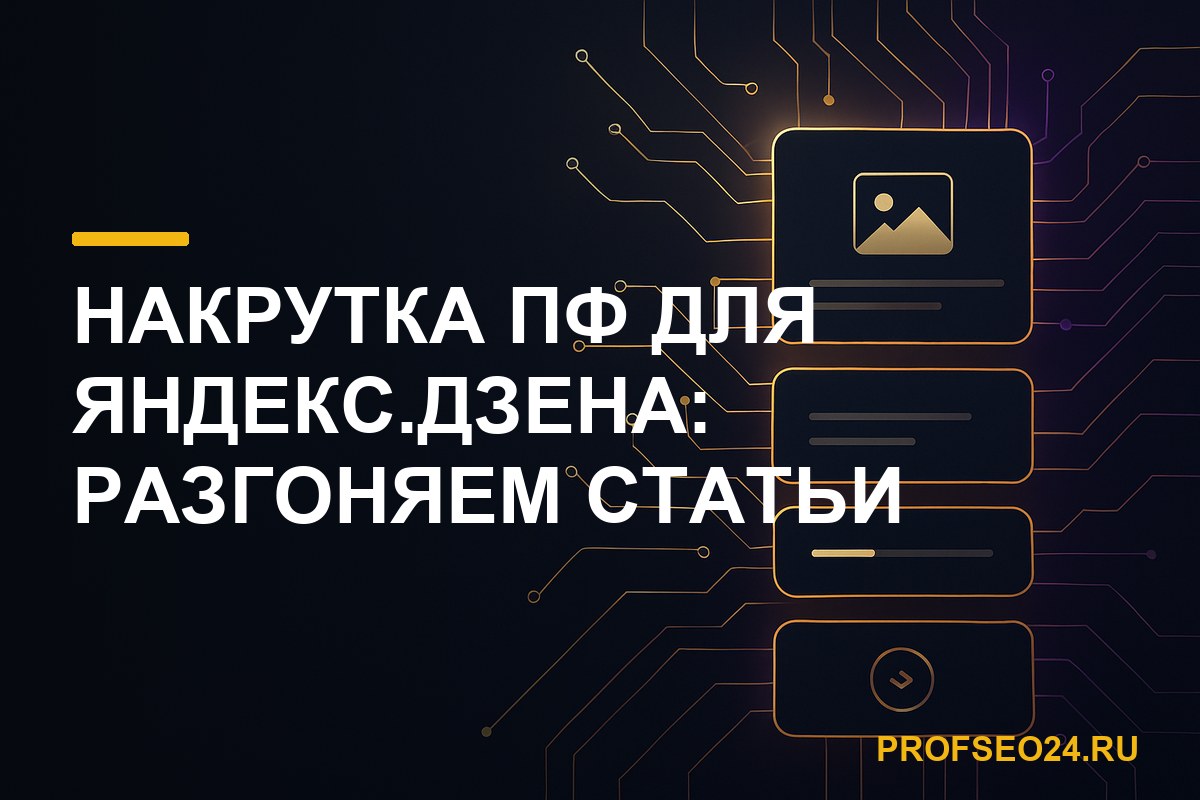 Накрутка ПФ для Яндекс.Дзена: разгоняем статьи