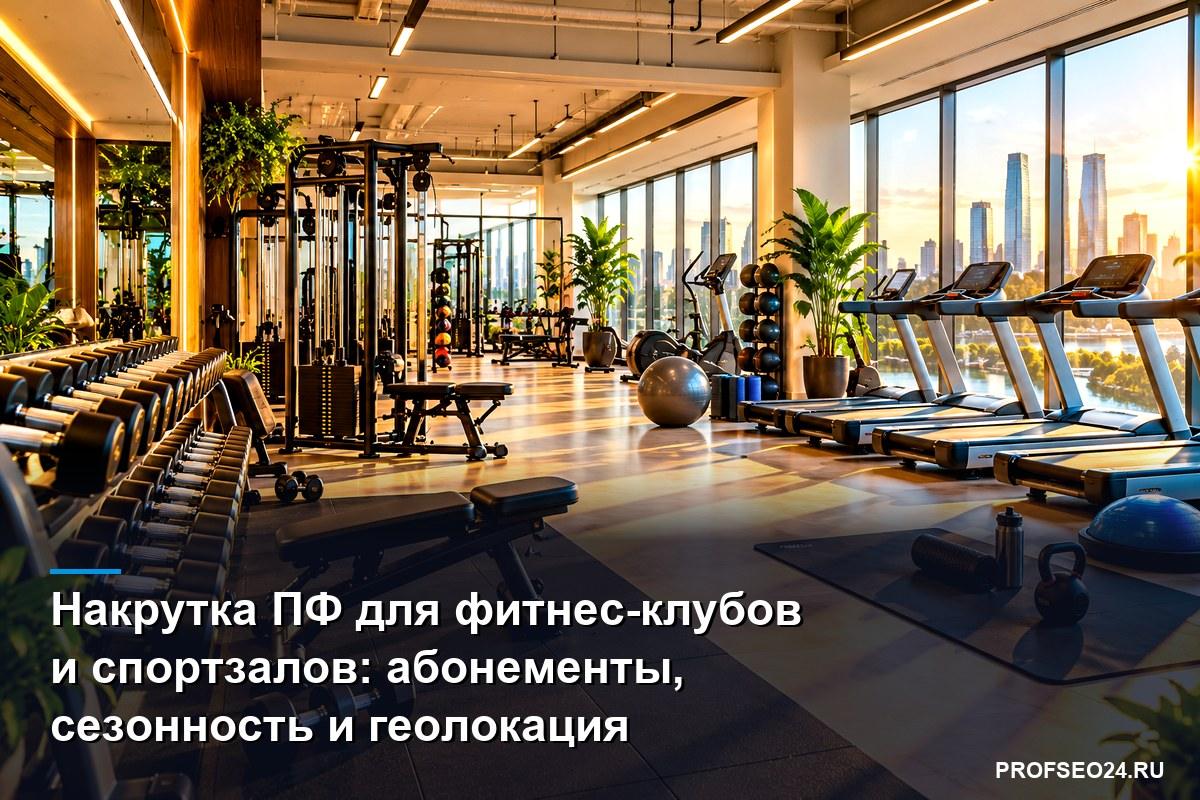 Накрутка ПФ для фитнес-клубов и спортзалов: абонементы, сезонность и геолокация