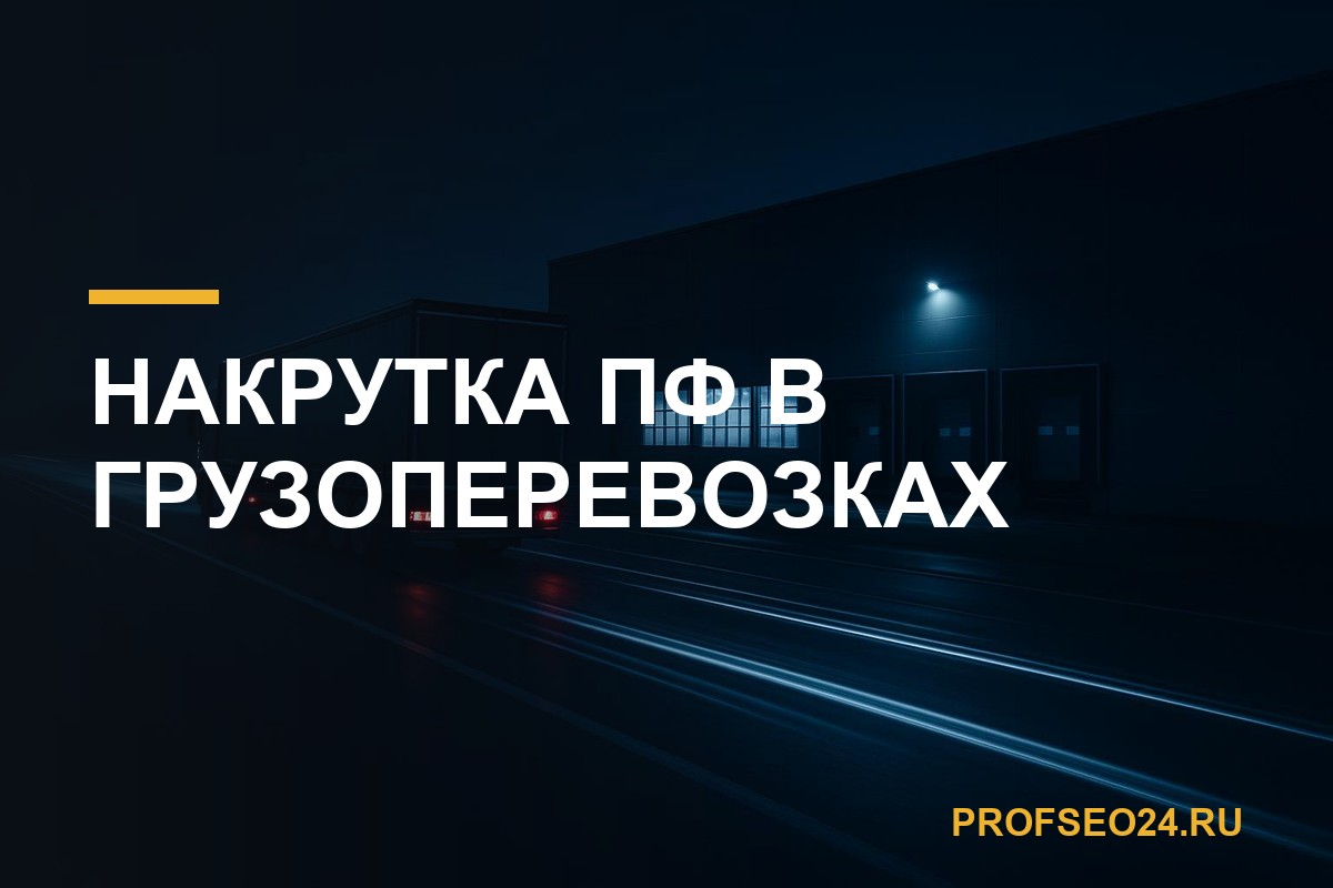 Накрутка ПФ в грузоперевозках: срочный спрос и звонок вместо заявки