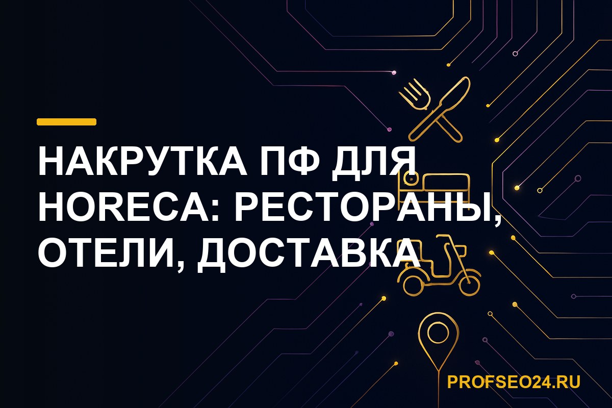 Накрутка ПФ для HoReCa: рестораны, отели, доставка