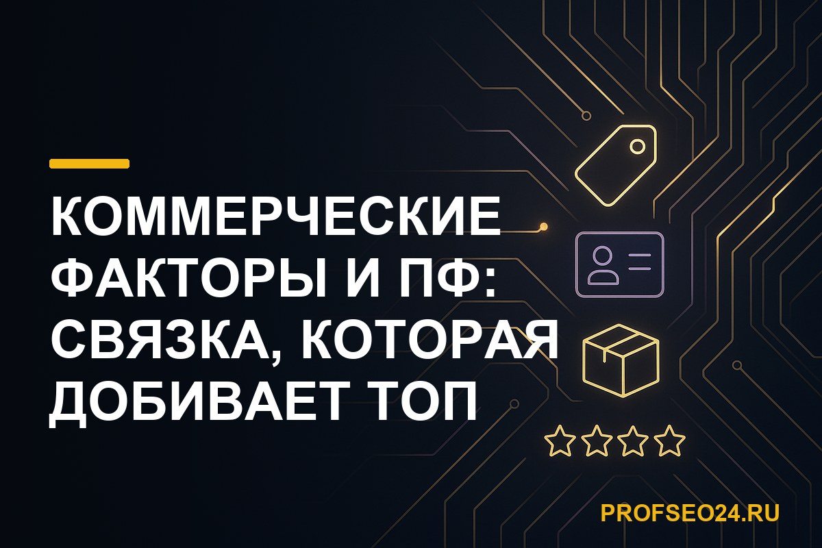 Коммерческие факторы и ПФ: связка, которая добивает ТОП