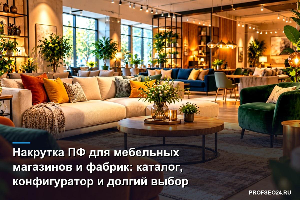 Накрутка ПФ для мебельных магазинов и фабрик: каталог, конфигуратор и долгий выбор