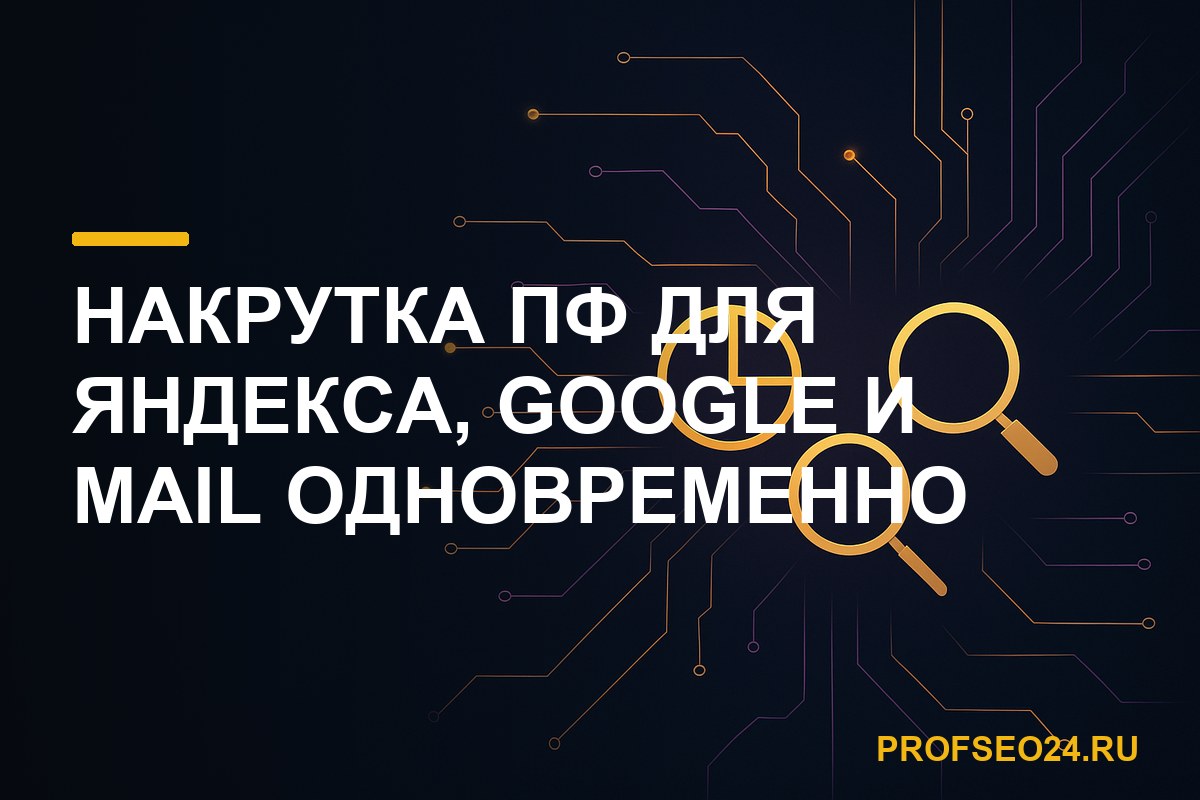 Накрутка ПФ для Яндекса, Google и Mail одновременно
