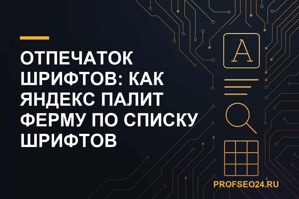 Отпечаток шрифтов: биография пользователя, которую вы забыли подделать