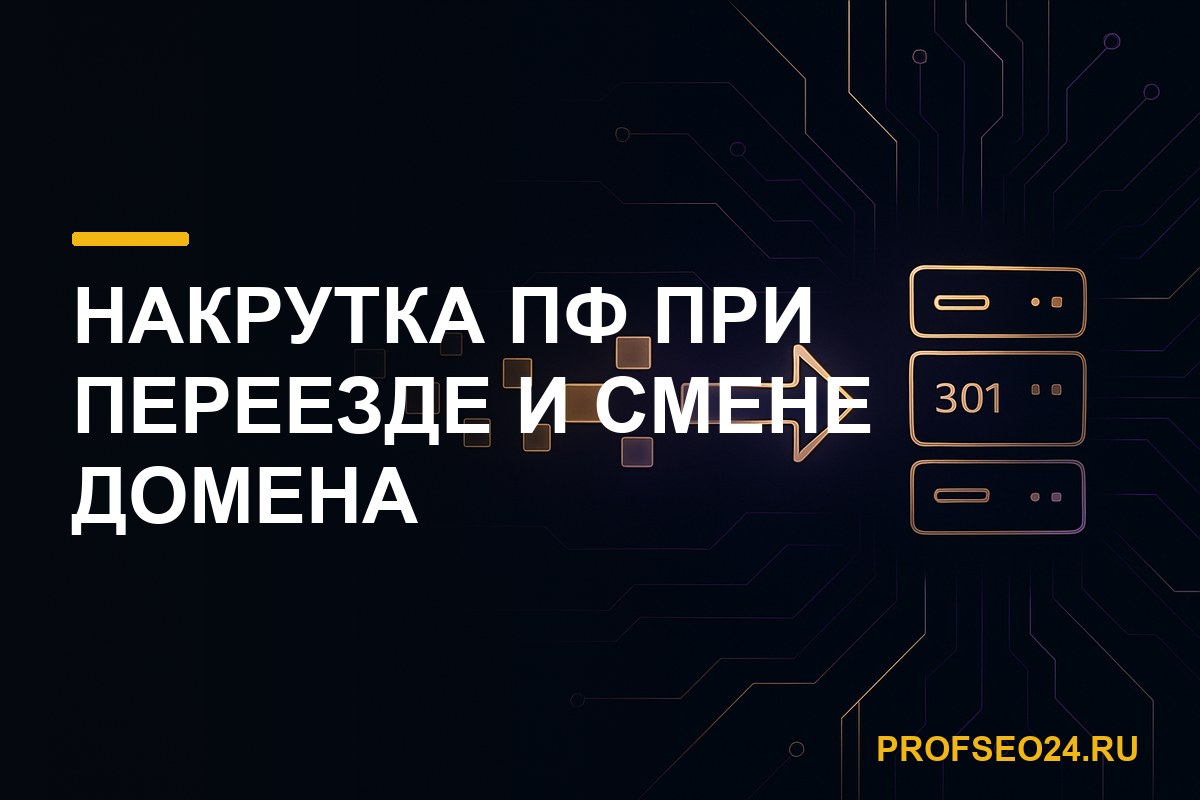 Накрутка ПФ при переезде и смене домена