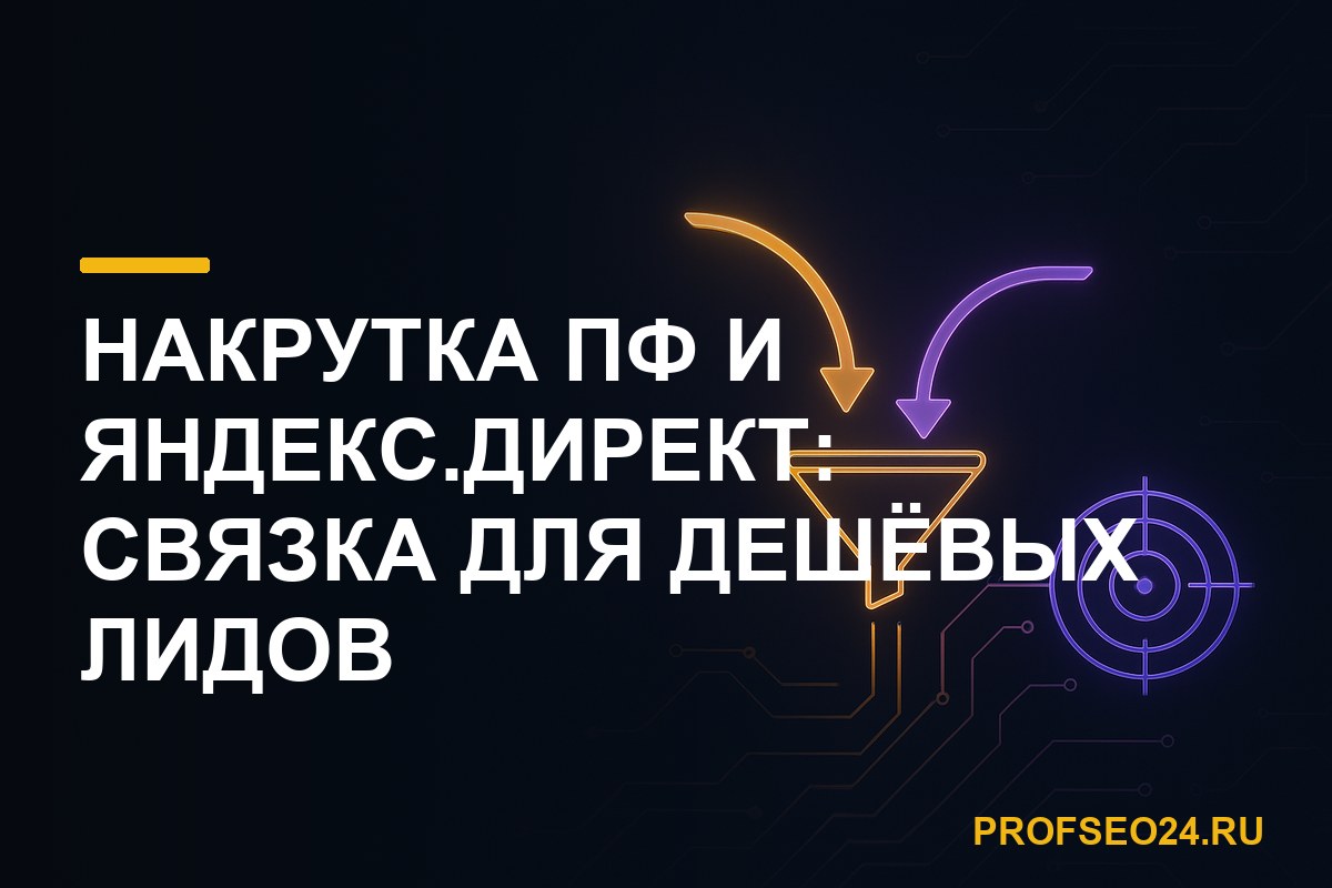 Накрутка ПФ и Яндекс.Директ: связка для дешёвых лидов