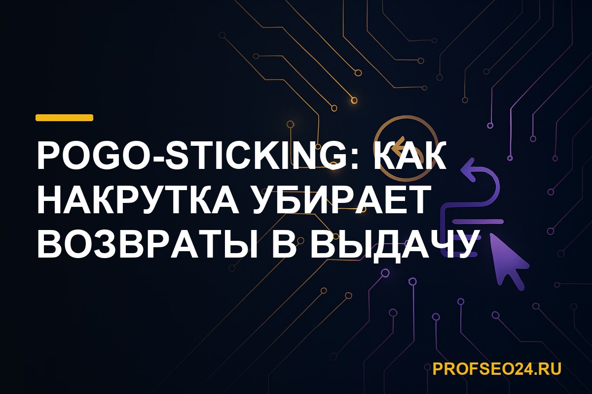 Pogo-sticking: как накрутка убирает возвраты в выдачу