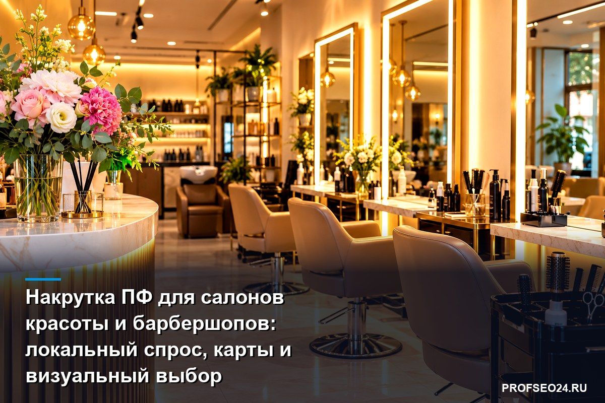 Накрутка ПФ для салонов красоты и барбершопов: локальный спрос, карты и визуальный выбор
