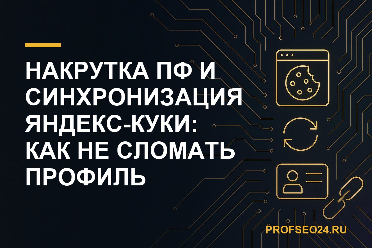 Накрутка ПФ и синхронизация Яндекс-куки: как не сломать профиль
