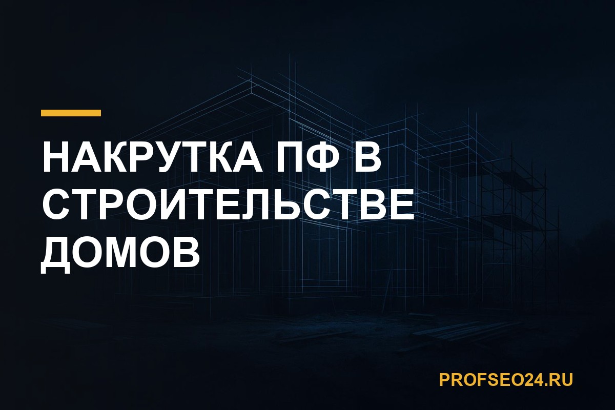 Накрутка ПФ в строительстве домов: длинный цикл и сезонность