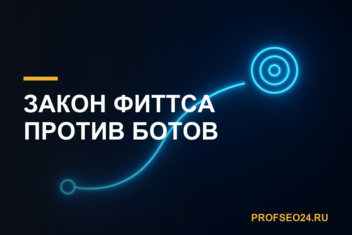 Закон Фиттса против ваших ботов: почему прямые линии мыши — приговор