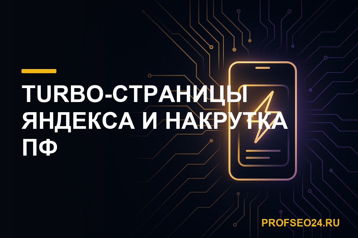 Turbo-страницы Яндекса и накрутка ПФ