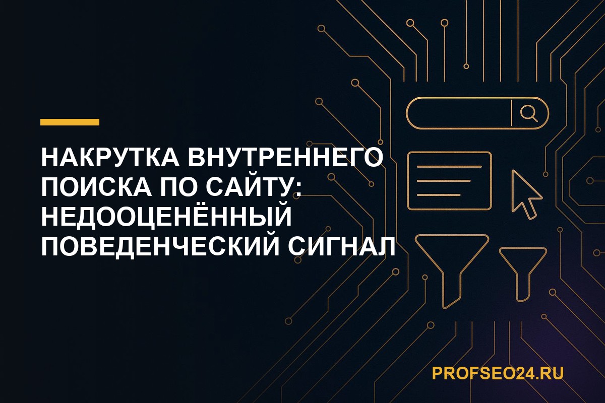 Накрутка внутреннего поиска по сайту: недооценённый поведенческий сигнал