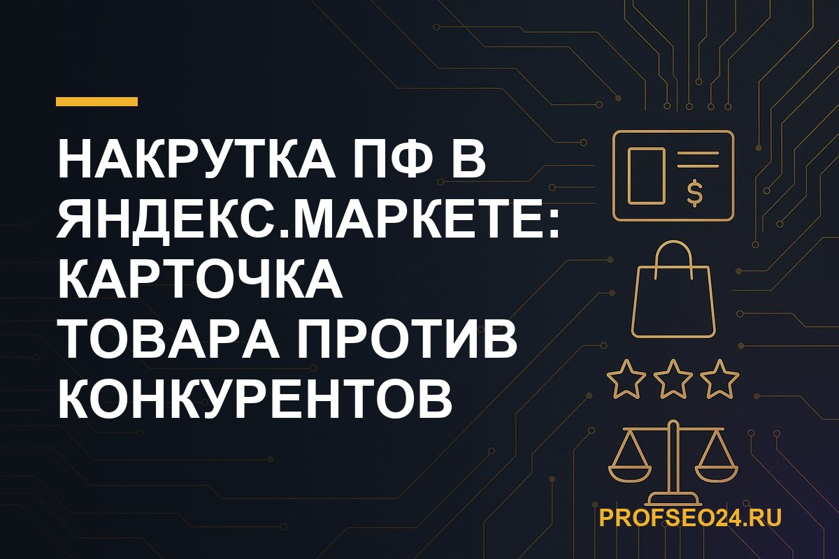 Накрутка ПФ в Яндекс.Маркете: карточка товара против конкурентов