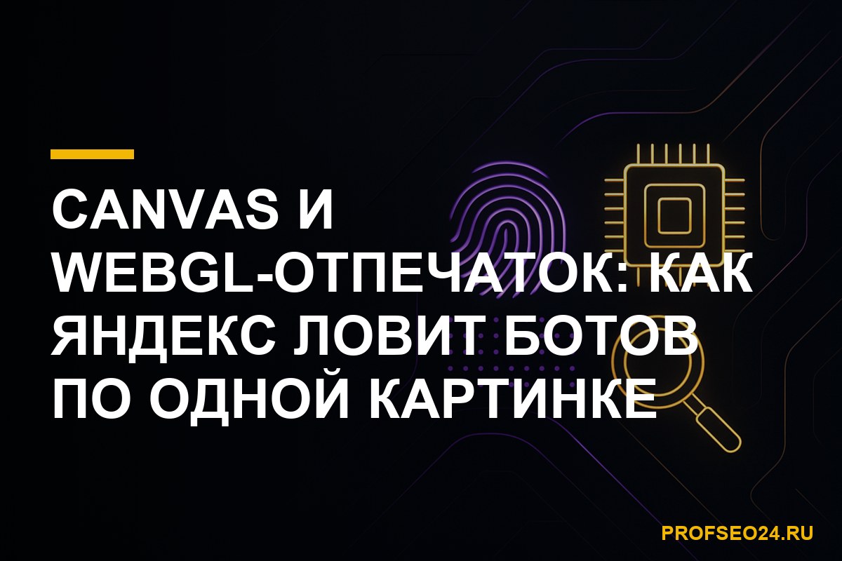 Canvas и WebGL-отпечаток браузера для накрутки ПФ