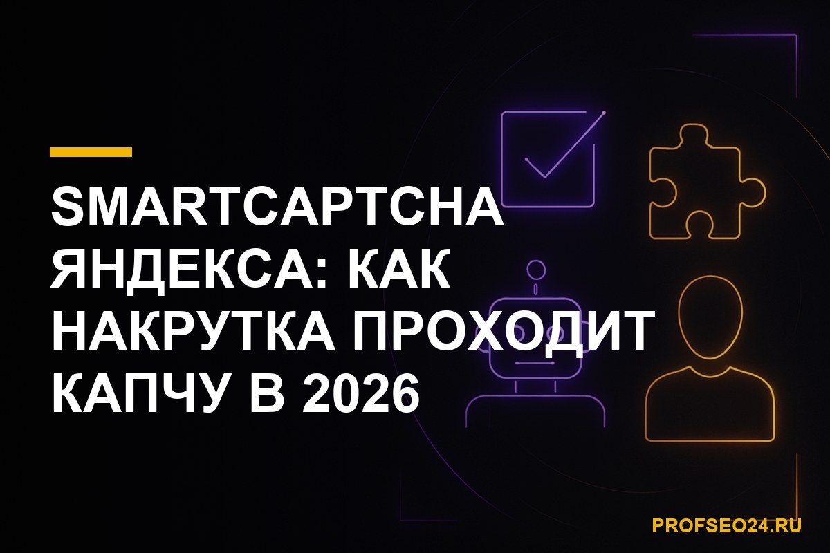 SmartCaptcha Яндекса и накрутка поведенческих факторов